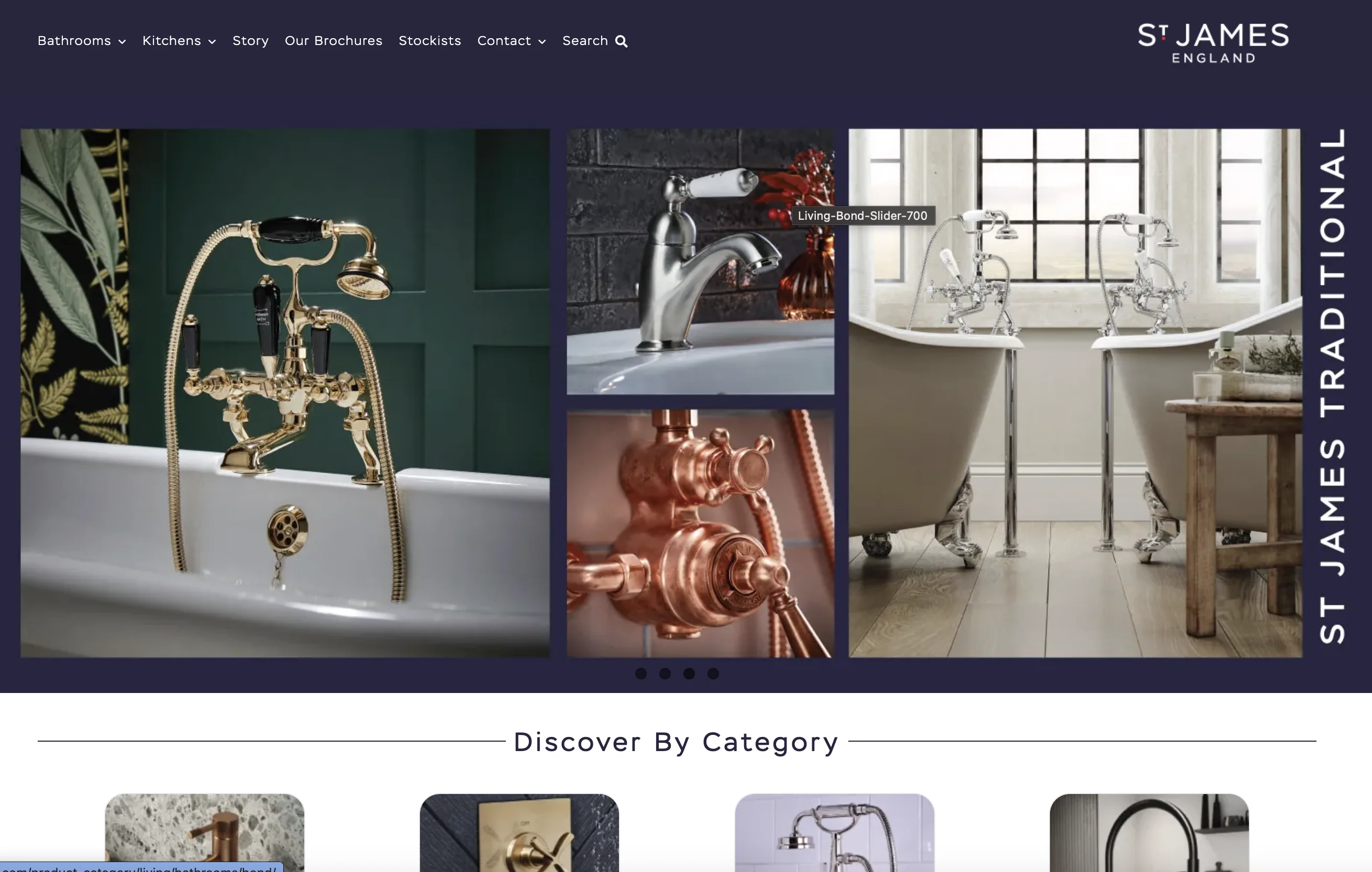 St James Collection website screenshot